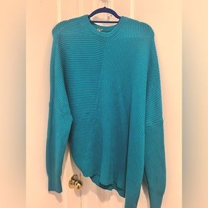 Free people teal sweater